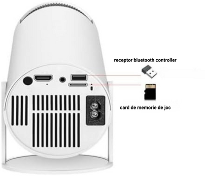 Videoproiector portabil 4K Ultra, gaming & streaming