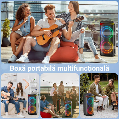 Boxa Portabila, 12H, 2 Microfoane, Havit