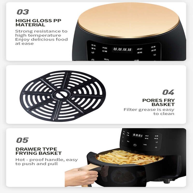Friteuza, AirFryer, 6L