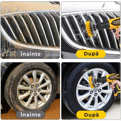 Set 3 perii rotative din plastic