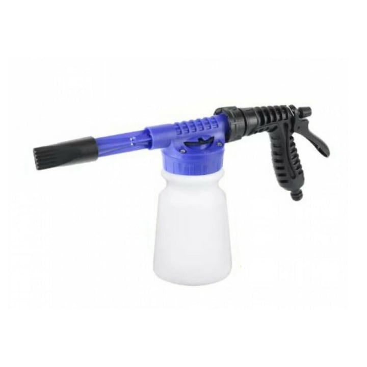 Pistol cu recipient pentru detergent CarWash Cannon, pentru spălare auto, aplicare soluție și clătire cu apă