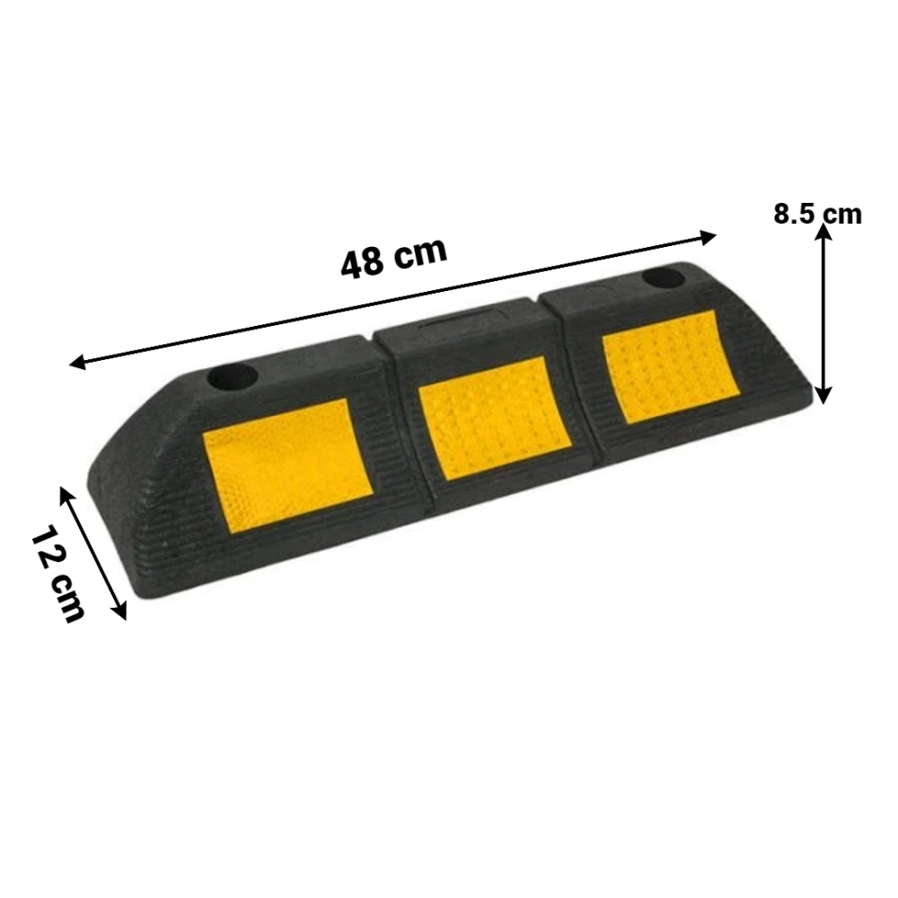 Opritor roti auto reflectorizant, pentru locul de parcare